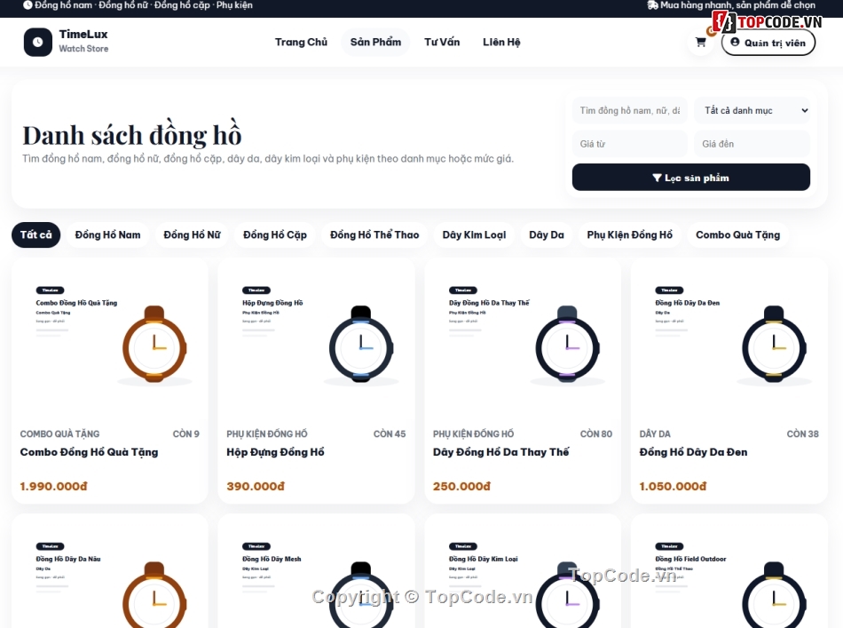 Web đồng hồ,ebsite bán đồng hồ,bán đồng hồ